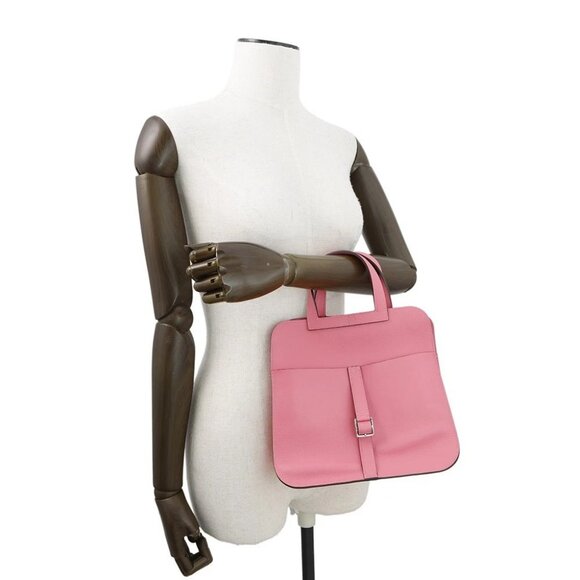 HERMES Halzan Size 25 Evercolor Rose Azalee - Picture 5 of 11